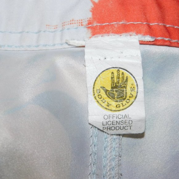 Body Glove Mens 38 White Purple Yellow Floral Hibiscus Board Shorts unlined - Picture 3 of 10